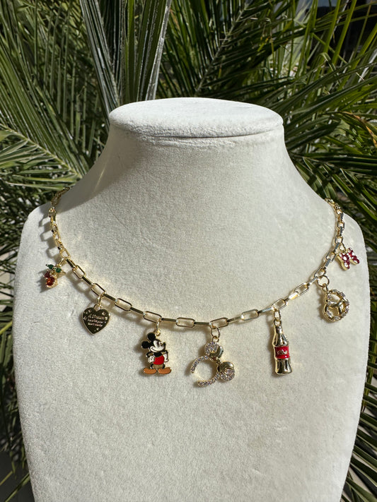 Main Street Mickey Charm Necklace