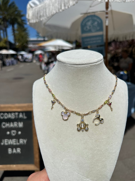 Baguette Gem Disney Necklace